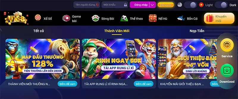 Khuyễn mãi dành cho thành viên mới VI68