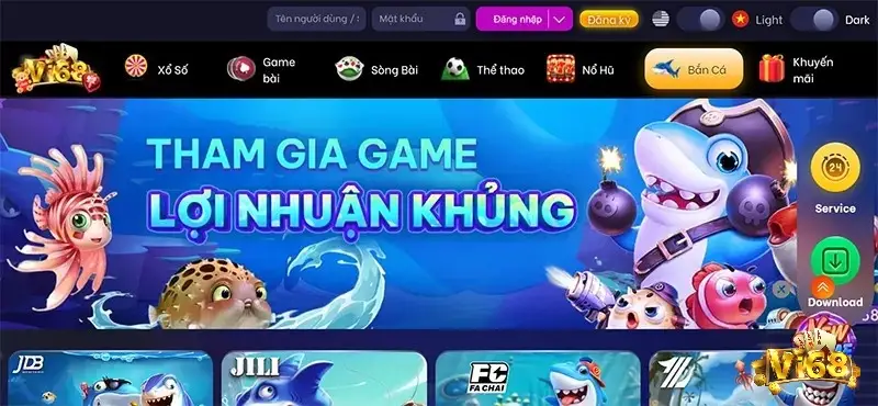 Tham gia tại các trang bắn cá uy tín như Vi68 sẽ giúp bạn chơi game an toàn và yên tâm hơn