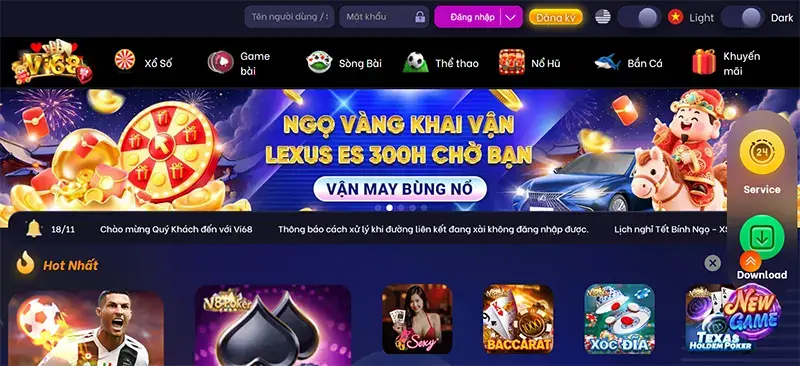 Giới thiệu Vi68, cổng game uy tín hàng đầu hiện nay