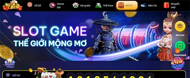 Kho game nổ hũ Vi68 đa dạng với nhiều trò chơi sinh động và hấp dẫn