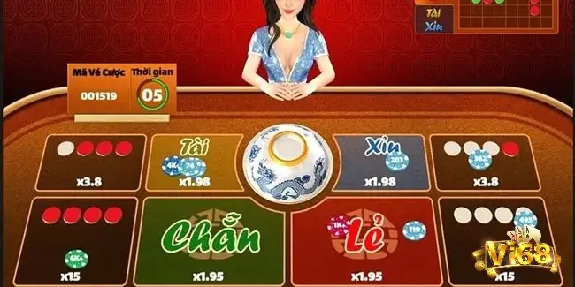 Xóc đĩa Vi68 có nhiều cửa cược với các tỷ lệ thưởng khác nhau giúp người chơi có nhiều lựa chọn hơn